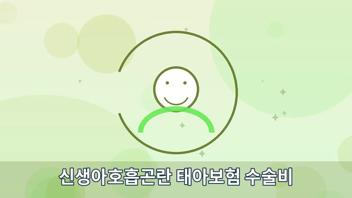 신생아호흡곤란 태아보험 수술비 안내 이미지 1